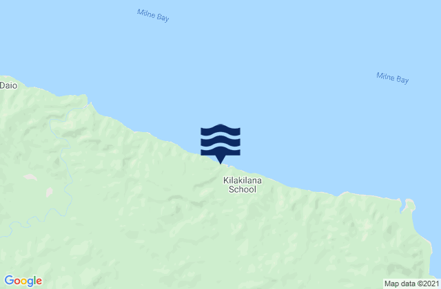 Carte des horaires des marées pour Samarai Murua, Papua New Guinea
