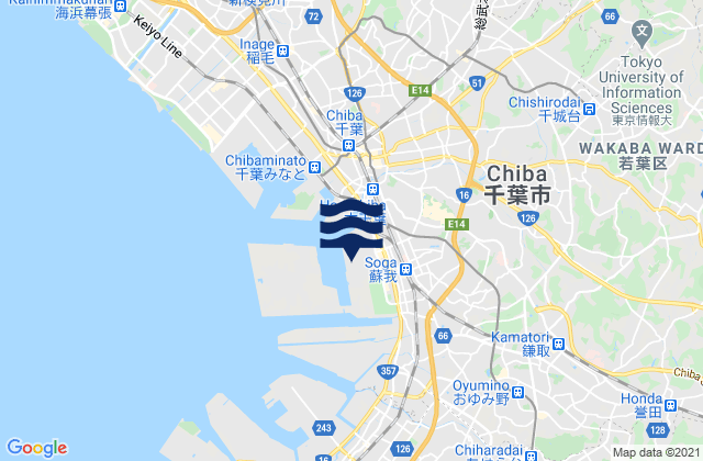 Carte des horaires des marées pour Samugawa, Japan