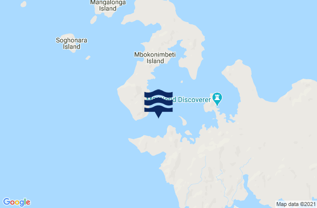 Carte des horaires des marées pour Sandfly Passage, Solomon Islands