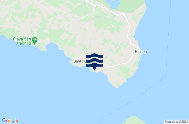 Carte des horaires des marées pour Santa Catalina, Panama