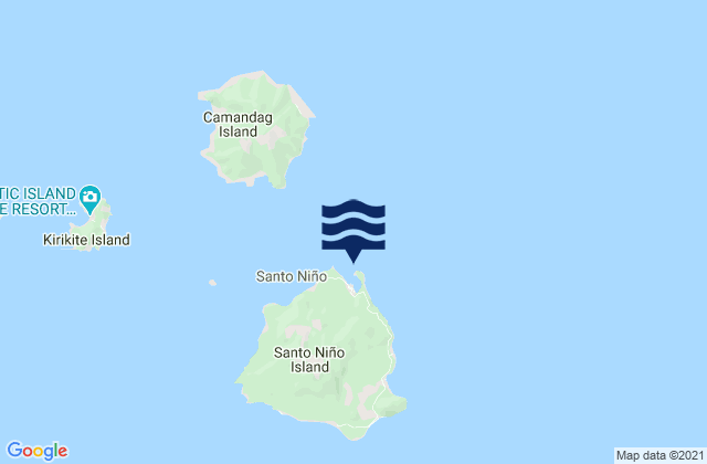 Carte des horaires des marées pour Santo Niño Harbor, Philippines