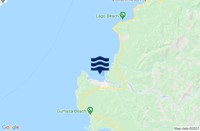 Carte des horaires des marées pour Sarangani Bay, Philippines