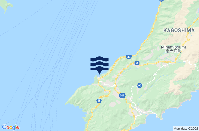 Carte des horaires des marées pour Sataizashiki, Japan