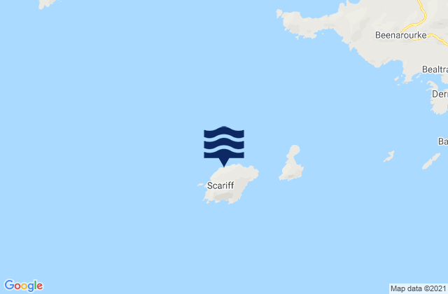 Carte des horaires des marées pour Scariff Island, Ireland