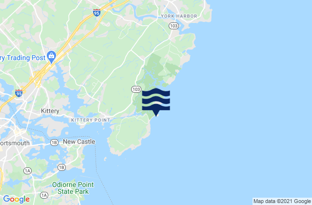 Carte des horaires des marées pour Seapoint Cutts Island, United States