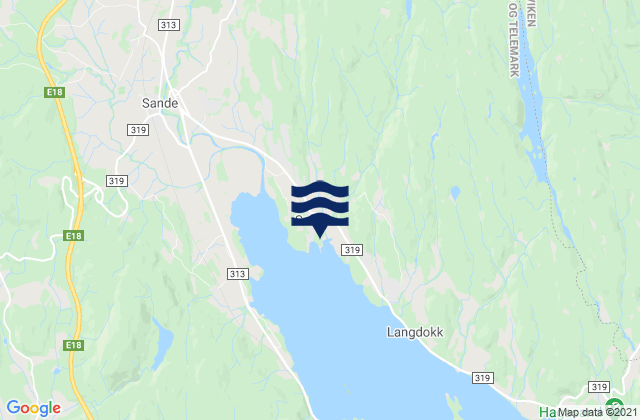 Carte des horaires des marées pour Selvik, Norway
