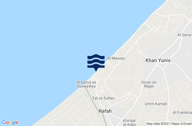 Carte des horaires des marées pour Shūkat aş Şūfī, Palestinian Territory