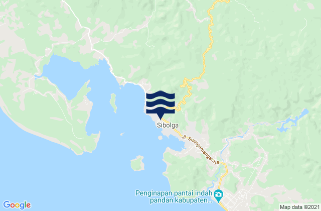 Carte des horaires des marées pour Sibolga, Indonesia