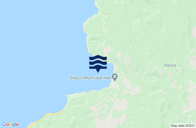 Carte des horaires des marées pour Sibuco Bay, Philippines