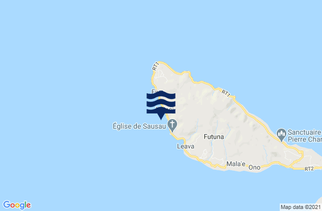 Carte des horaires des marées pour Sigave, Wallis and Futuna