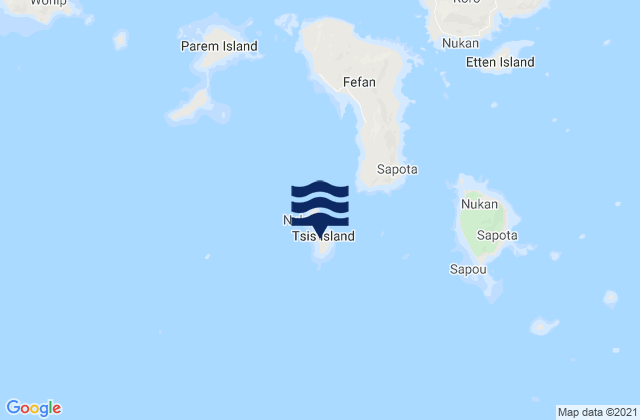 Carte des horaires des marées pour Siis Municipality, Micronesia