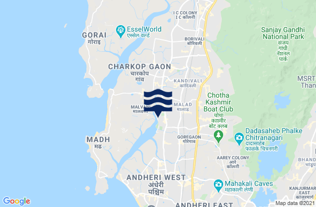 Carte des horaires des marées pour Sika, India