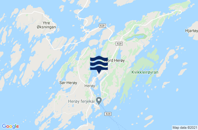 Carte des horaires des marées pour Silvalen, Norway