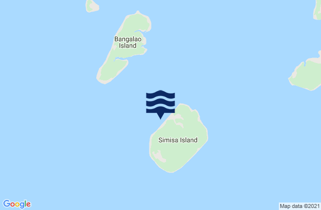 Carte des horaires des marées pour Simisa Island, Philippines