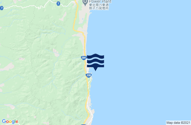 Carte des horaires des marées pour Siranuka, Japan