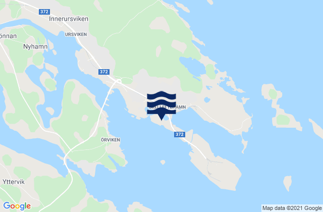 Carte des horaires des marées pour Skelleftehamn, Sweden