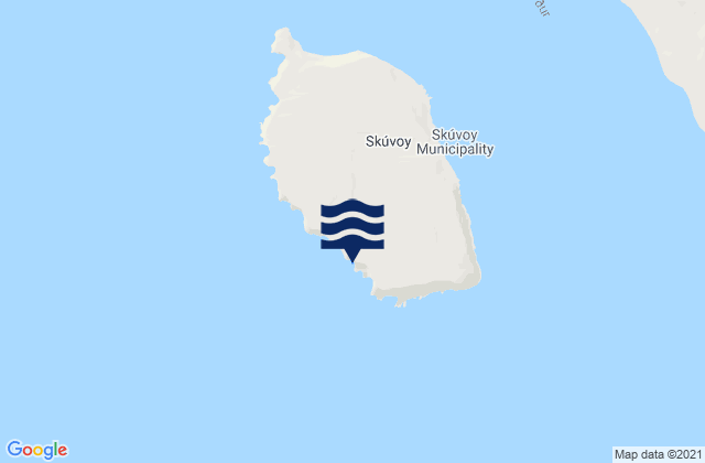 Carte des horaires des marées pour Skúvoy, Faroe Islands