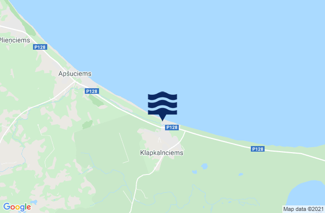 Carte des horaires des marées pour Smārde, Latvia