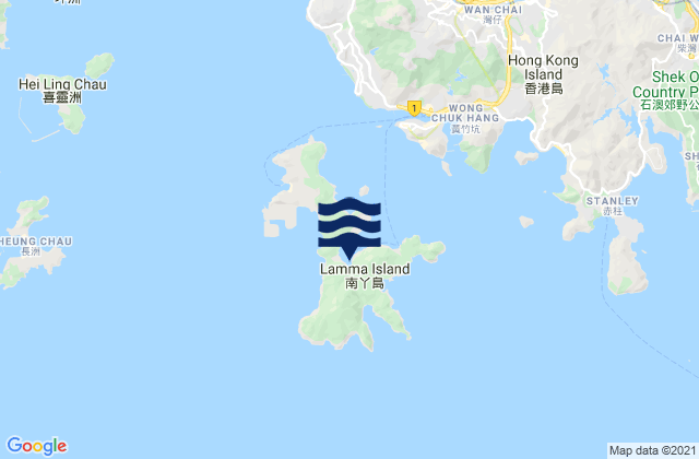 Carte des horaires des marées pour Sok Kwu Wan, Hong Kong