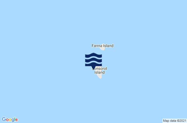Carte des horaires des marées pour Sonsorol Village, Palau