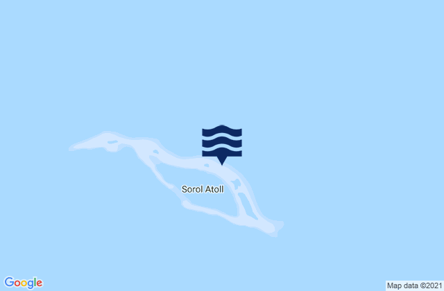 Carte des horaires des marées pour Sorol, Micronesia