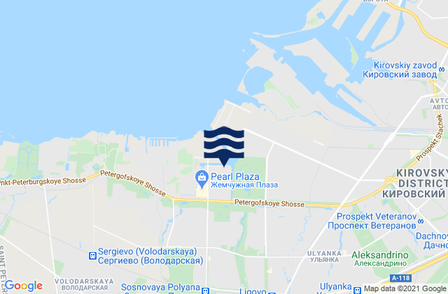 Carte des horaires des marées pour Sosnovaya Polyana, Russia