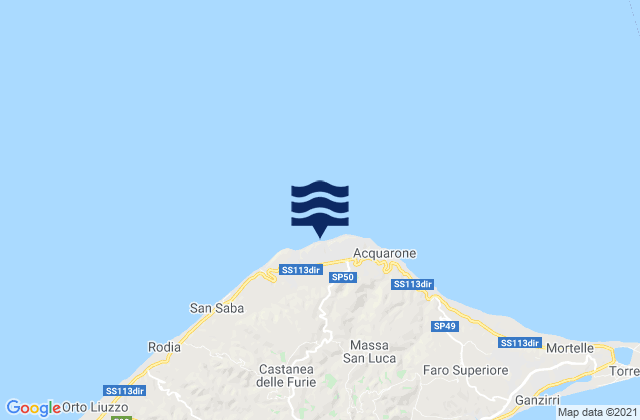 Carte des horaires des marées pour Sparta', Italy