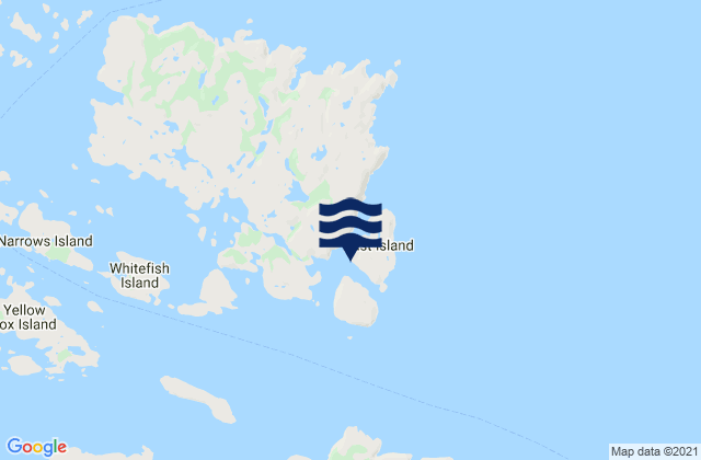 Carte des horaires des marées pour Square Island Harbour, Canada