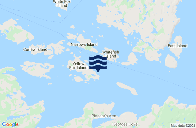 Carte des horaires des marées pour St. Michaels Bay, Canada
