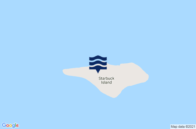Carte des horaires des marées pour Starbuck, Kiribati