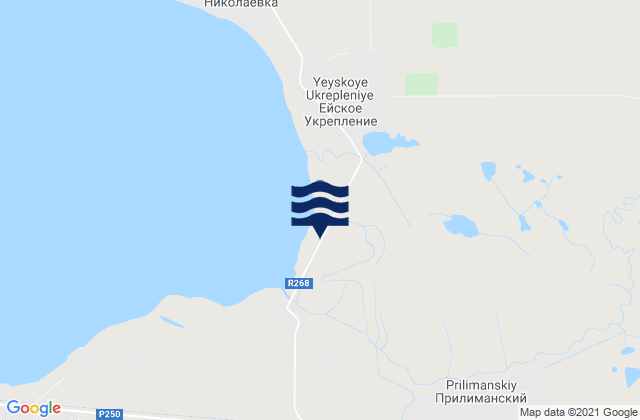 Carte des horaires des marées pour Staroshcherbinovskaya, Russia