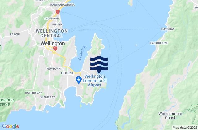 Carte des horaires des marées pour Steeple Rock, New Zealand