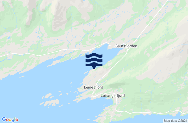 Carte des horaires des marées pour Steigen, Norway