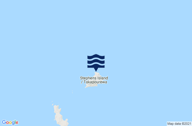 Carte des horaires des marées pour Stephens Island (Takapourewa), New Zealand