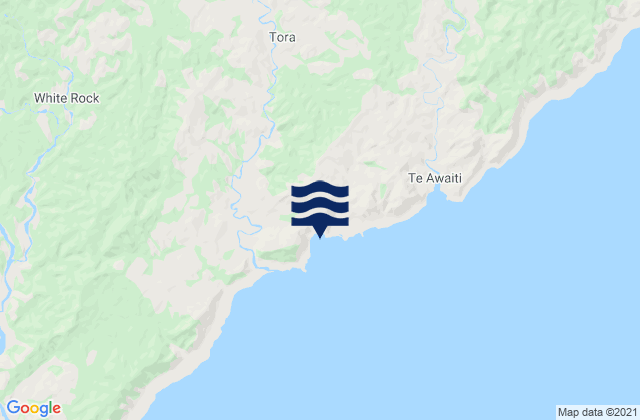 Carte des horaires des marées pour Stony Bay, New Zealand