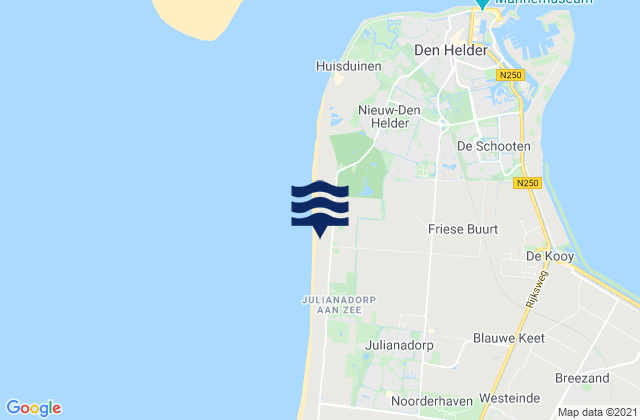 Carte des horaires des marées pour Strandslag Falga, Netherlands