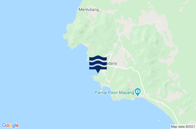 Carte des horaires des marées pour Sukadana, Indonesia
