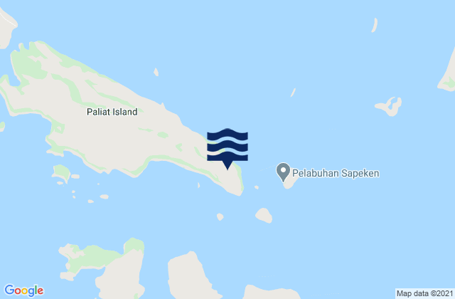 Carte des horaires des marées pour Susunan, Indonesia