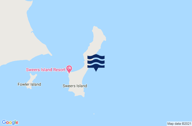 Carte des horaires des marées pour Sweers Island, Australia