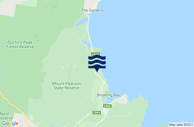 Carte des horaires des marées pour Swimcart Beach, Australia