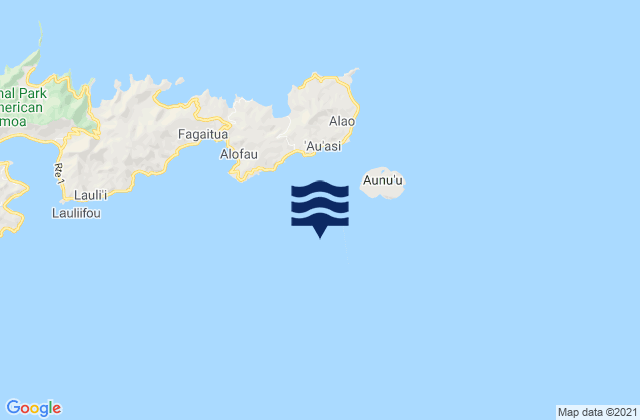 Carte des horaires des marées pour Sā‘ole County, American Samoa