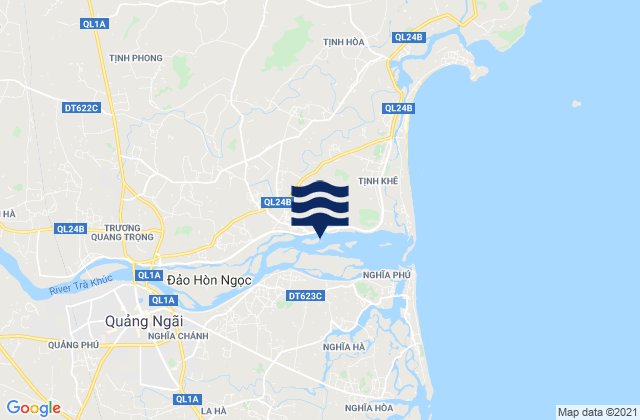 Carte des horaires des marées pour Sơn Tịnh, Vietnam