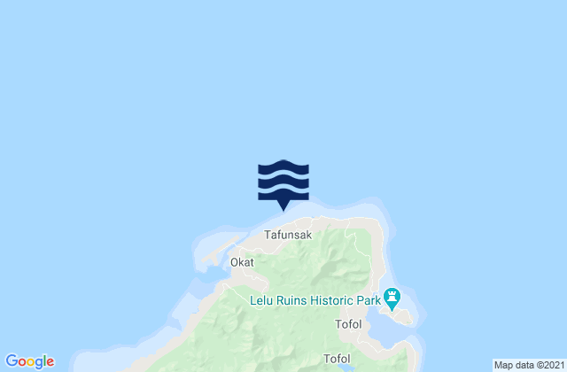 Carte des horaires des marées pour Tafunsak, Micronesia