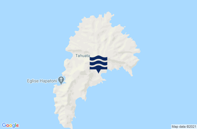 Carte des horaires des marées pour Tahuata, French Polynesia