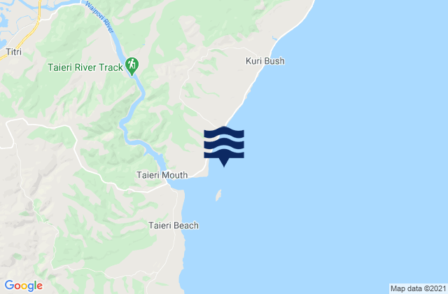 Carte des horaires des marées pour Taieri Island/Moturata, New Zealand