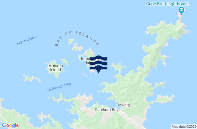 Carte des horaires des marées pour Taiharuru Bay, New Zealand