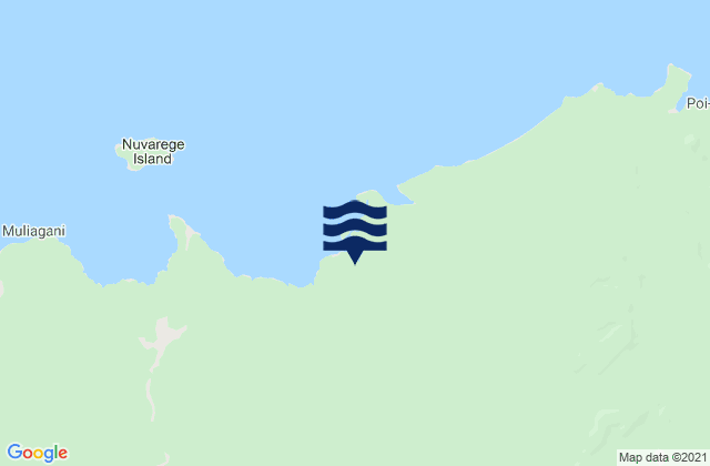 Carte des horaires des marées pour Talasea, Papua New Guinea
