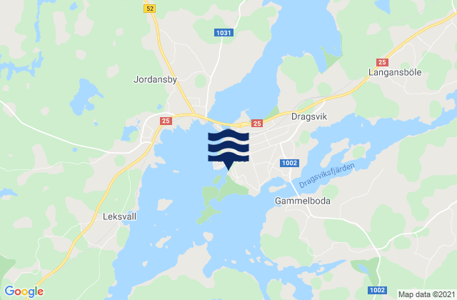 Carte des horaires des marées pour Tammisaari, Finland