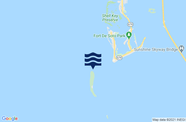 Carte des horaires des marées pour Tampa Bay Entrance (Egmont Channel), United States