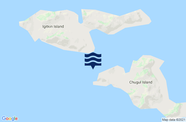 Carte des horaires des marées pour Tanager Point Chugul Island, United States